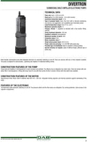 DAB Divertron .56kw Submersible Pressure System with Float