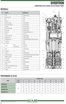DAB Divertron .56kw Submersible Pressure System with Float