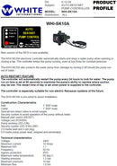 White Int Pressure Control 1.5 bar Auto Restart Standard Plug