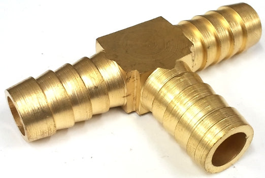 Brass 10mm Barbed Tee