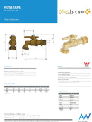 DZR Ball Valve Hose Cock 3/4"