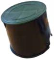 Economy Valve Box 165 H x 150 Dia x 185 Base Round
