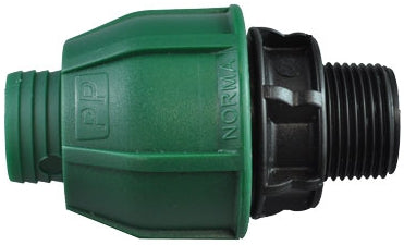Norma 1 1/2" x 1 1/2" Male Threaded Rural End Connector