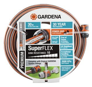 Gardena Garden Superflex Hose 13mm x 30m Fitted