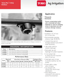 Toro Turbo Plus Compensated Dripper 4 l/h