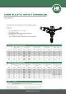 VYR Poly 3/4" Full Circle Impact Sprinkler