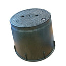 Valve Box 255 H x 250 Dia x 340 Base Heavy Duty Round Key Lock