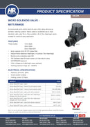 Hr Products MV75 Series 24vac Solenoid Valve 3/4" x 19mm Barb