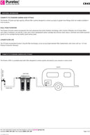 Puretec 2 1/2" x 10" Caravan Twin Filter Housing