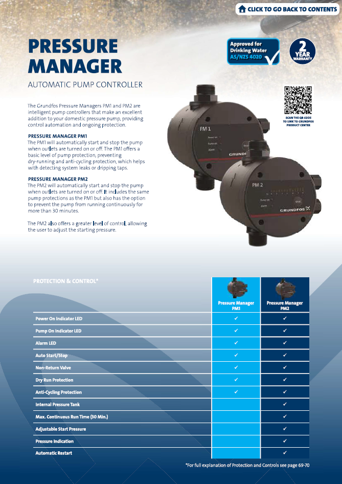 Grundfos Pressure Manager 220kpa