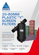 Triangle 25mm Screen Filter 120 mesh (120 micron)