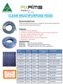 Clear Multi Purpose Hose 20mm x 100m