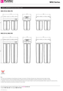 Puretec 4 1/2" x 20" Dual Filter Housing Kit