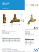 3/4" Anti Vandal Brass Hose Cock