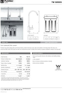 Puretec Basic 2 1/2" x 10" Twin Filter Housing Kit With Pressure Limiting Valve