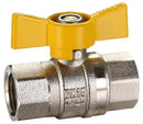 3/8" Tee Handle Brass Ball Valve