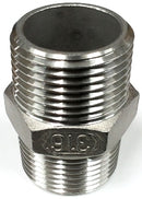 316 Stainless Steel 1/2" x 3/8" BSP Nipple