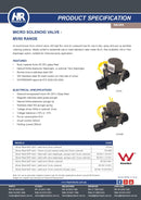 Hr Products MV80 Series 12vac Solenoid Valve Normally Open 3/4"