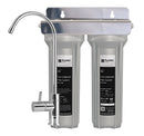 Puretec Basic 2 1/2" x 10" Twin Filter Housing Kit With Pressure Limiting Valve