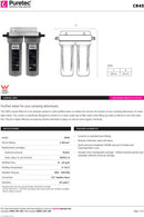 Puretec 2 1/2" x 10" Caravan Twin Filter Housing