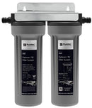 Puretec 2 1/2" x 10" Caravan Twin Filter Housing