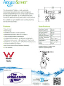 AquaSaver 20mm Tank-To-Mains Changeover