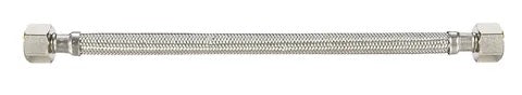 Stainless Braided Flex Hose 15mm x 450mm Female x Female