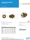 Brass Barrel Union 1" MxF