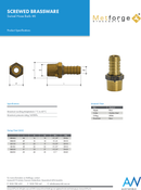 Brass 1/2" Male Swivel Tail