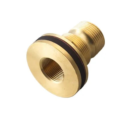 Brass Tank Outlet 1 1/2" with Left Handed Nut Thread