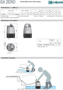 Calpeda GXM ZERO Low Drain Submersible Pump