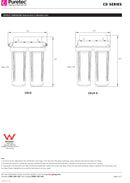 Puretec 2 1/2" x 10" Twin Filter Housing