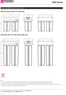 Puretec 4 1/2" x 10" Twin Filter Housing Kit