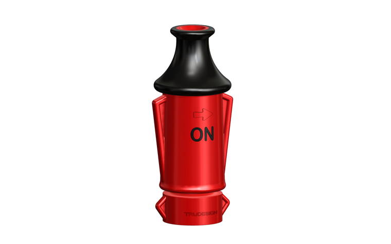 Red Adjustable Fire Hose Nozzle 3/4""