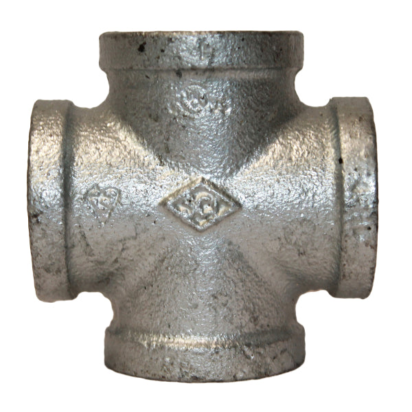 Galvanised Malleable Iron 2" BSP Female Cross