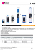 Puretec 2 1/2" x 10" 5 Micron Granular Carbon Cartridge