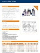 Grundfos KP150 Stainless Steel Cylinder Float Drainage Pump