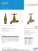 1/2" Brass Hose Cock