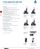 Hunter PGV Series Square Top 24vac 1" Solenoid Valve