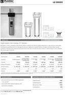 Puretec Basic 4 1/2" x 20" Filter Housing Kit