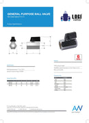 Brass Mini Ball Valve 1/2"