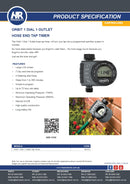 Orbit Single Station Tap Timer