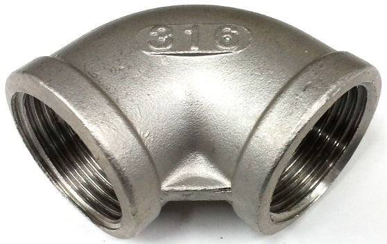 316 Stainless Steel 1/4" BSP Elbow