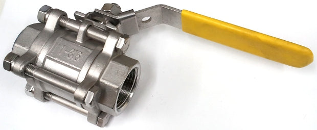 Stainless Steel 3 Piece Ball Valve 1"