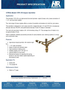 VYR Brass 1 1/4" Full Circle Impact Sprinkler